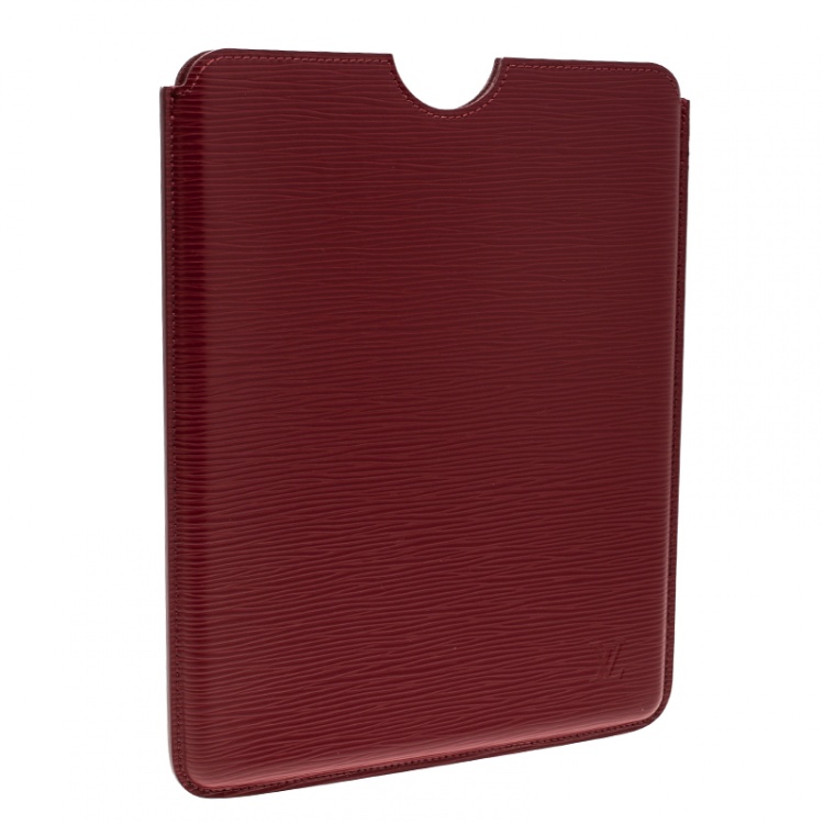 Pre Owned Louis Vuitton Carmine Epi Leather iPad Case
