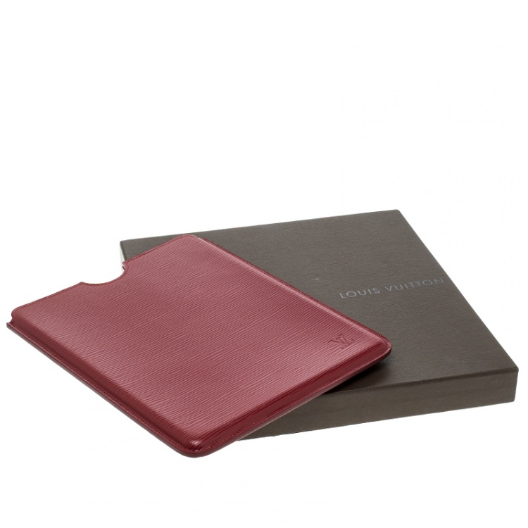 Pre Owned Louis Vuitton Carmine Epi Leather iPad Case