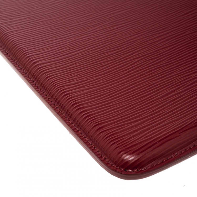 Pre Owned Louis Vuitton Carmine Epi Leather iPad Case