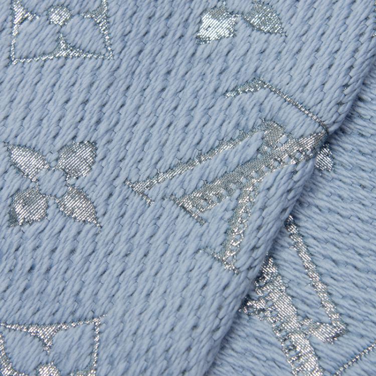 Louis Vuitton logomania shine scarf in blue – Lady Clara's Collection