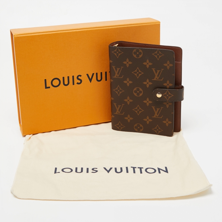 Pre Owned Louis Vuitton Monogram Canvas Medium Ring Agenda Cover