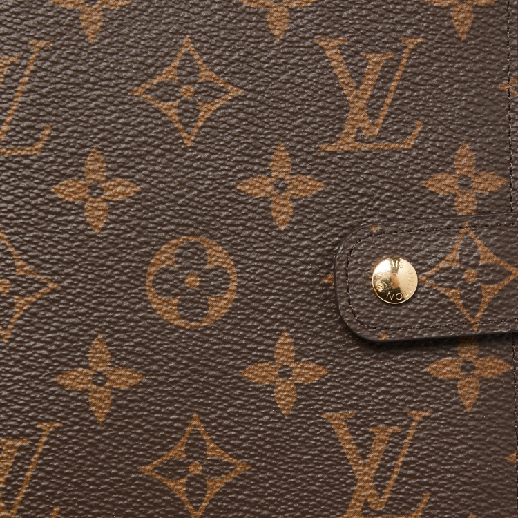 Pre Owned Louis Vuitton Monogram Canvas Medium Ring Agenda Cover