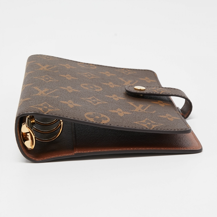 Pre Owned Louis Vuitton Monogram Canvas Medium Ring Agenda Cover