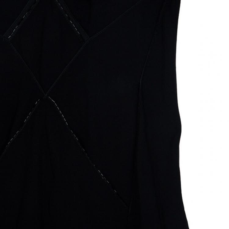 Pre Owned Louis Vuitton Ruffle Patch Dress M