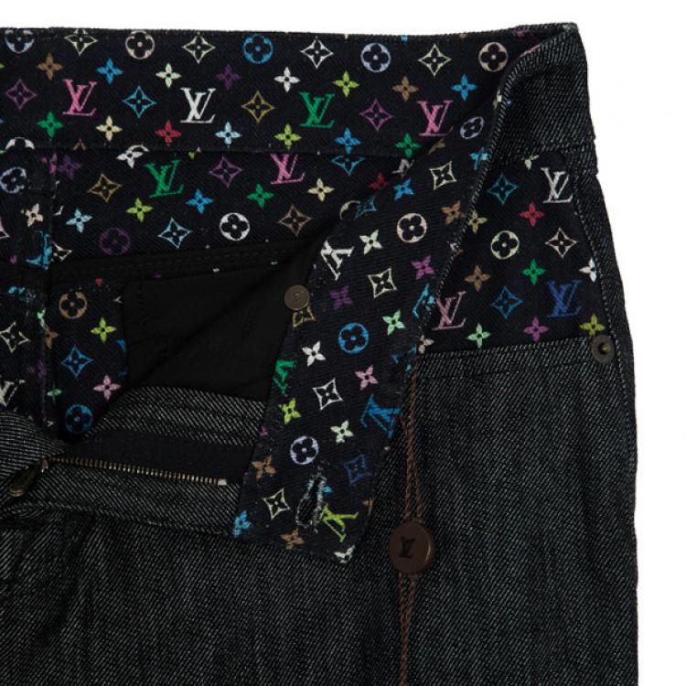 Pre Owned Louis Vuitton Monogram Pocket Jeans M