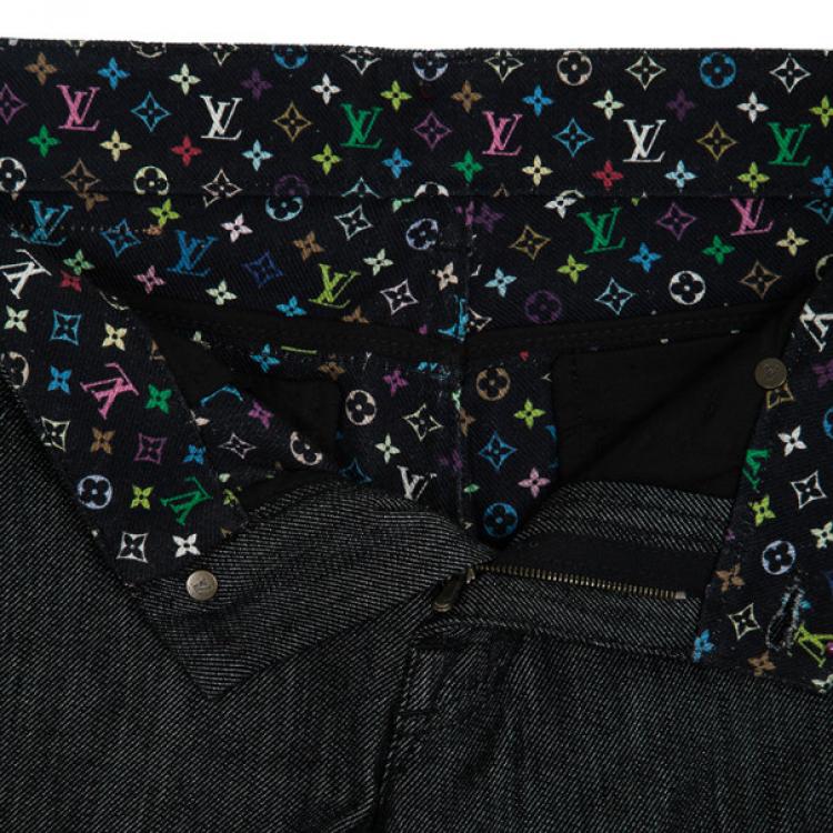 Pre Owned Louis Vuitton Monogram Pocket Jeans M