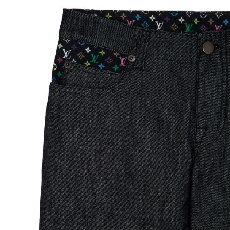Pre Owned Louis Vuitton Monogram Pocket Jeans M