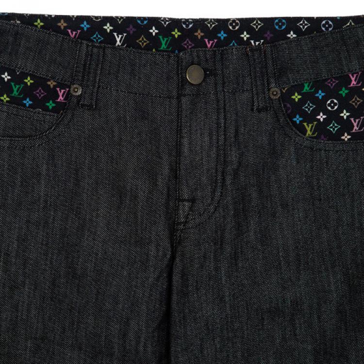 Pre Owned Louis Vuitton Monogram Pocket Jeans M