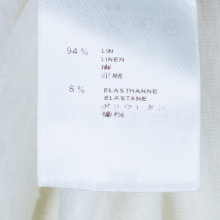 Pre Owned Louis Vuitton Monogram Crochet Linen Sleeveless Dress M