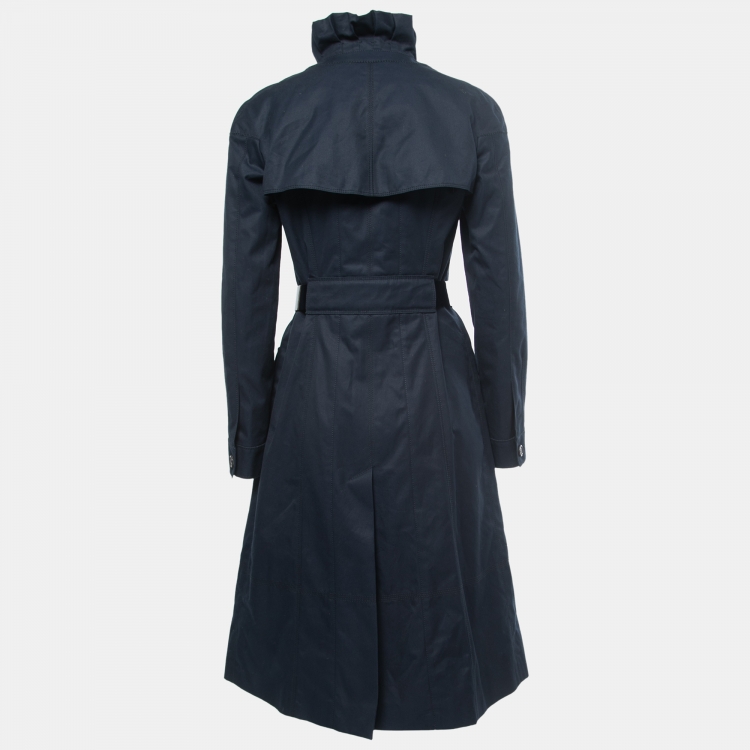 Louis Vuitton Navy Blue Cotton Single-Breasted Trench Coat M Louis Vuitton