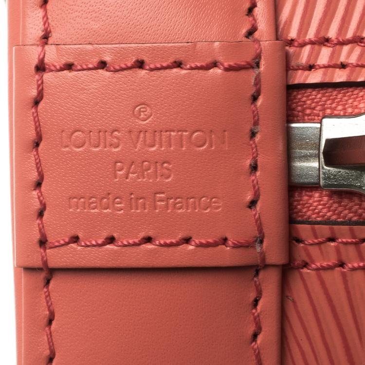 Pre Owned Louis Vuitton New Grenade Epi Leather Alma BB Bag