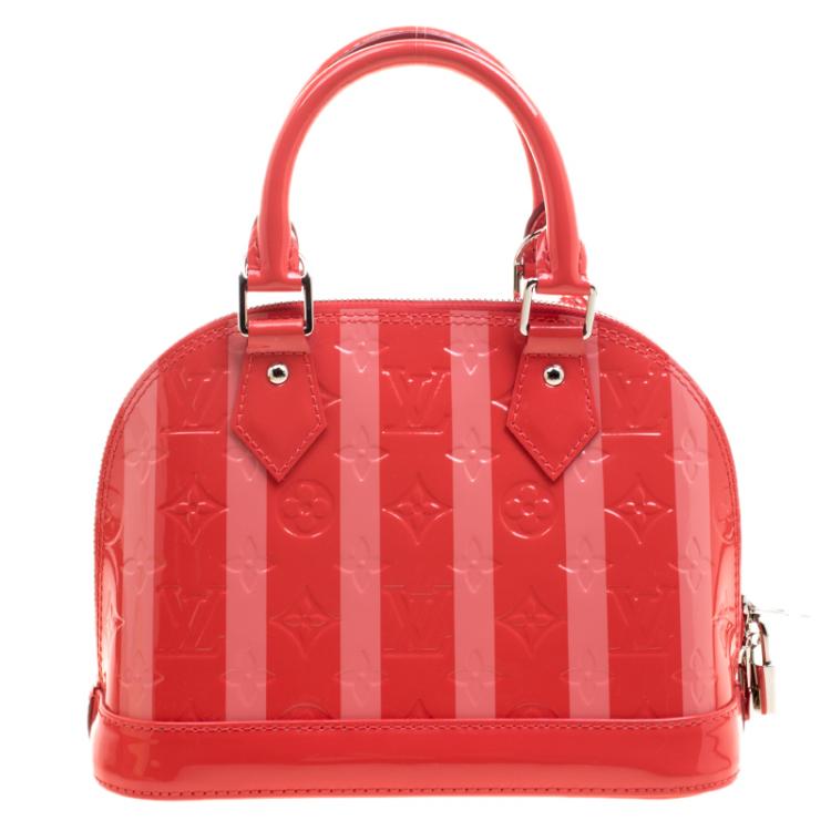 مملوكة مسبقًا Louis Vuitton Poppy Rayures Monogram Vernis Alma BB Bag