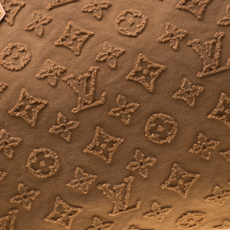 Pre Owned Louis Vuitton Caramel Monogram Applique Canvas Cruise 2013 Collection Speedy Bandouliere 35