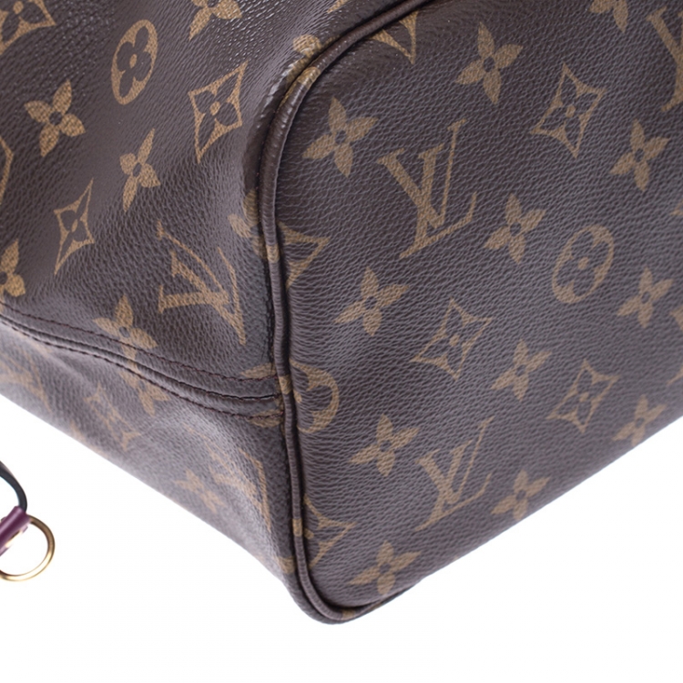 Pre Owned Louis Vuitton Flamingo Monogram Canvas Neverfull Totem NM MM Bag