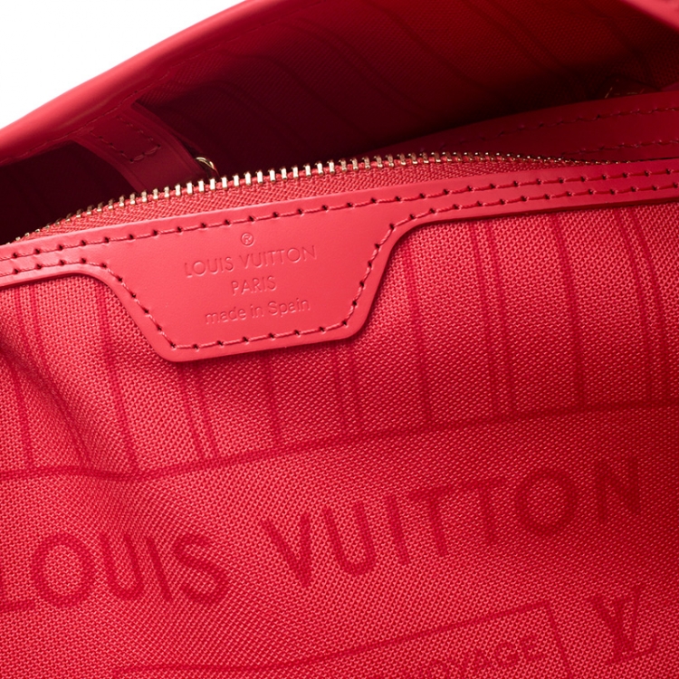 Pre Owned Louis Vuitton Flamingo Monogram Canvas Neverfull Totem NM MM Bag