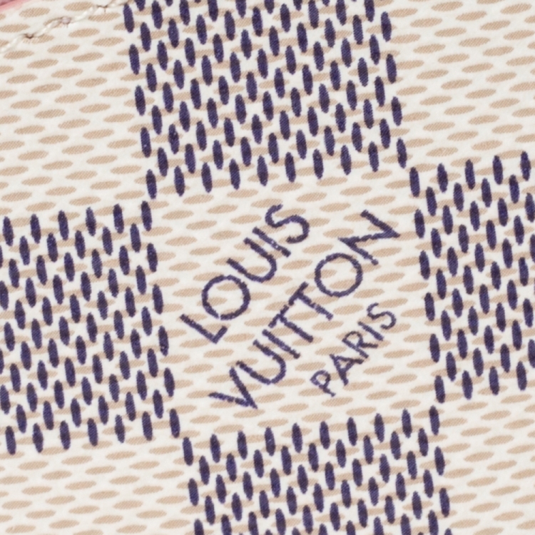 Pre Owned Louis Vuitton Damier Azur Daily Card Holder