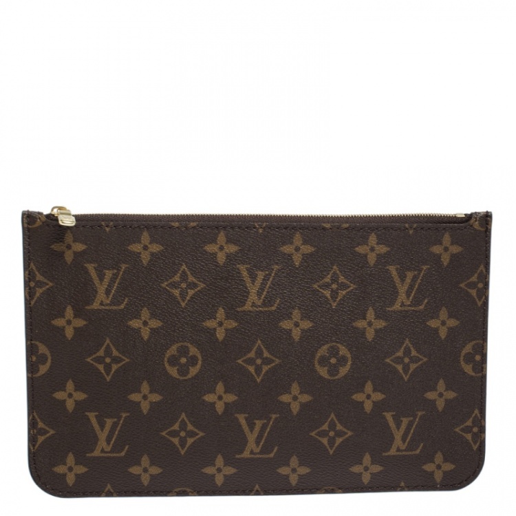Louis Vuitton Neverfull Clutch Pochette Monogram – Luxi Bags