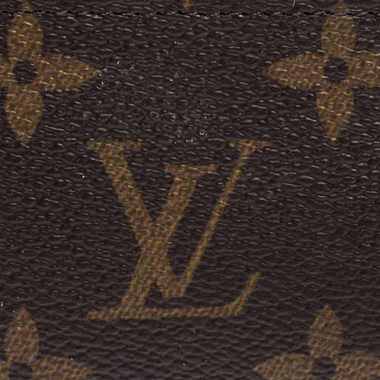 Pre Owned Louis Vuitton Armagnac Monogram Canvas Card Holder