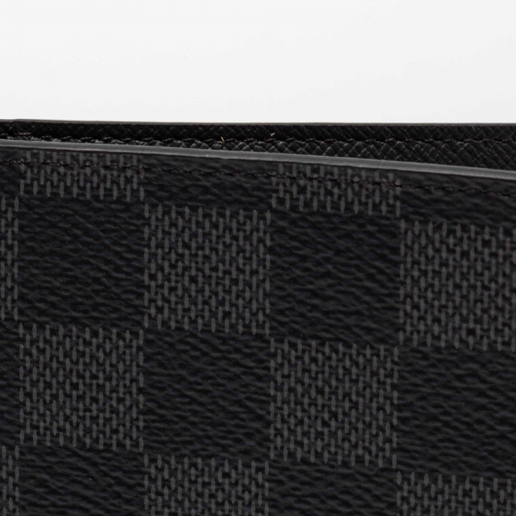 Pre Owned Louis Vuitton Damier Graphite Canvas Checkbook Wallet