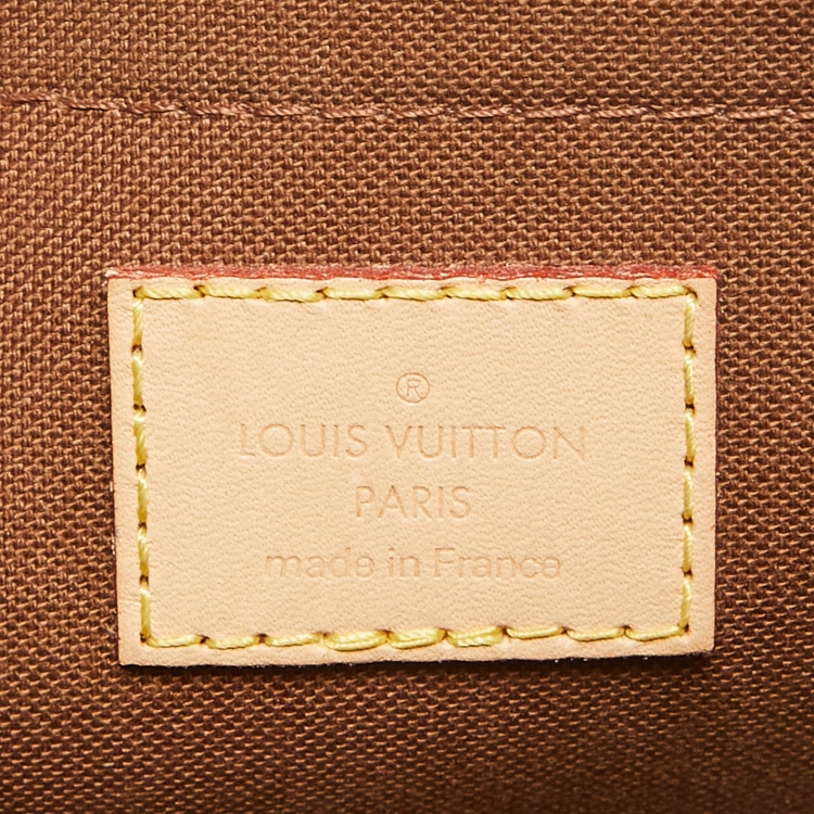 Pre Owned Louis Vuitton Khaki Monogram Canvas Multi Pochette Accessories Bag