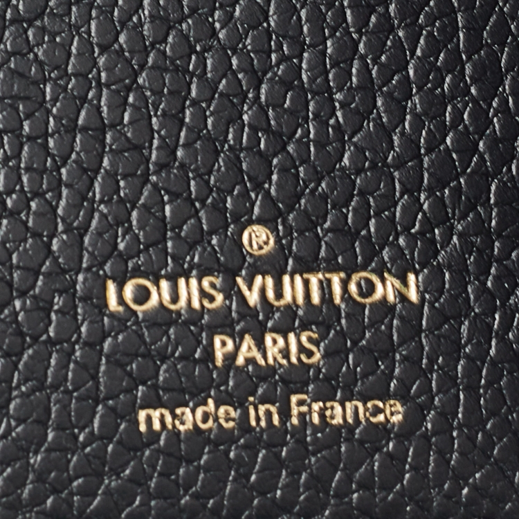 Pre Owned Louis Vuitton Black Monogram Empreinte Leather Victorine Wallet