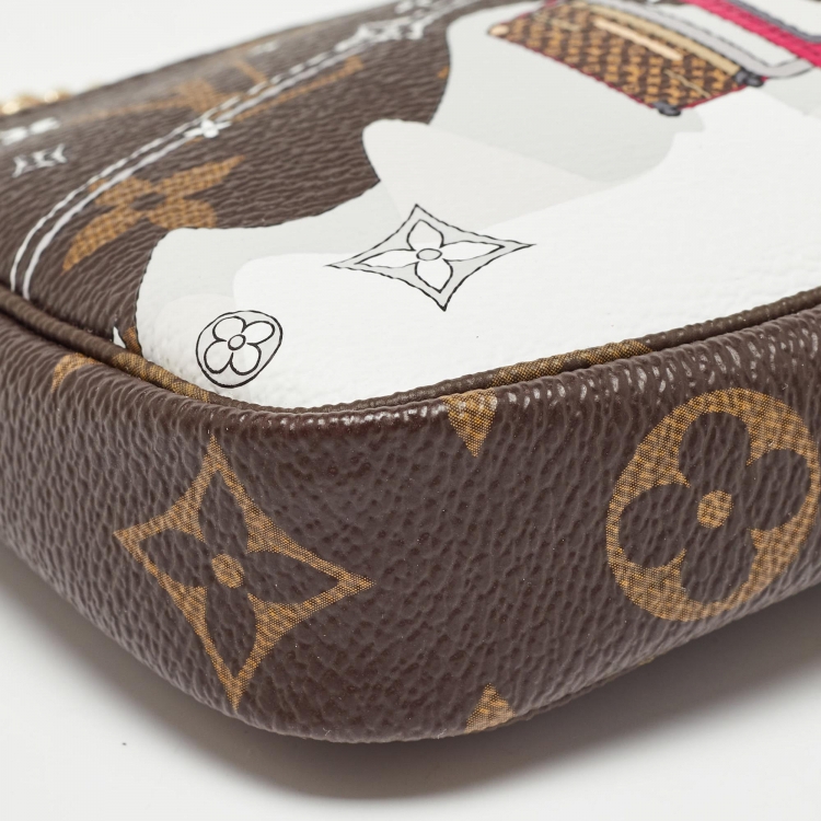 Pre Owned Louis Vuitton Monogram Canvas Mini Courchevel Pochette Accessoires 