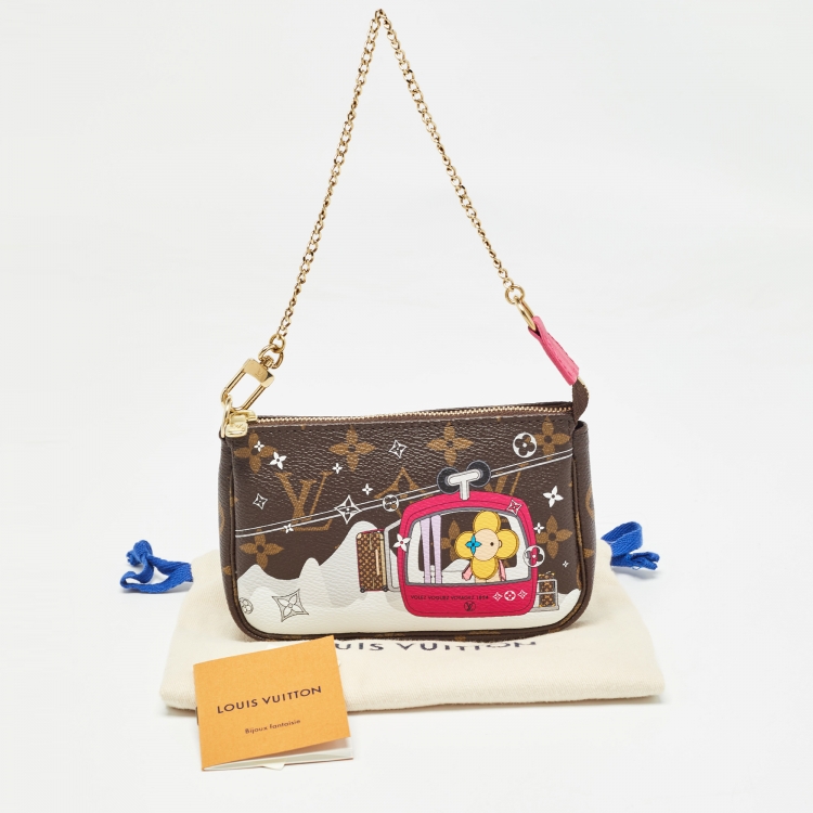 Pre Owned Louis Vuitton Monogram Canvas Mini Courchevel Pochette Accessoires 