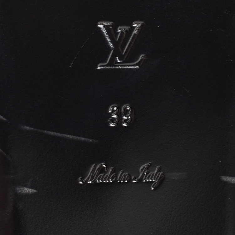 Pre Owned Louis Vuitton Brown Monogram Canvas Bom Dia Slides Size 39