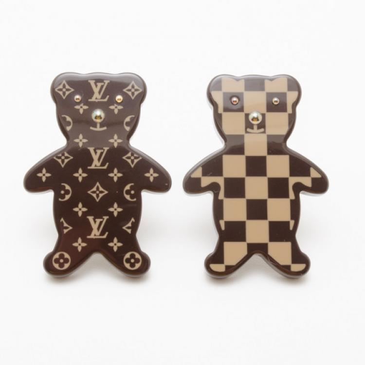 Louis Vuitton Limited Edition Nonours Teddy Bear Brooches Louis Vuitton