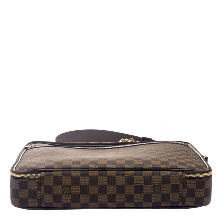 Pre Owned Louis Vuitton Damier Ebene Canvas Sabana Laptop Bag