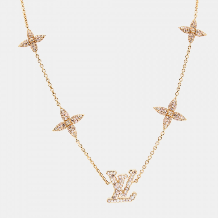 LOUIS VUITTON クリスタル LV Tresor ゴールド イヤリング Louis Vuitton Louise Tresor Earrings, Earrings - Designer