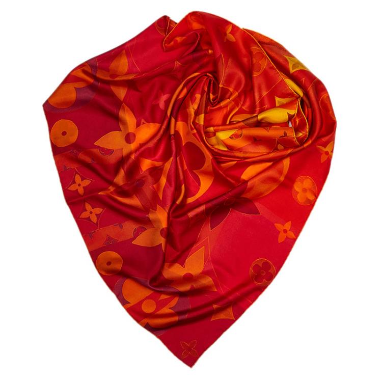 Louis Vuitton Scarf Red And Gold