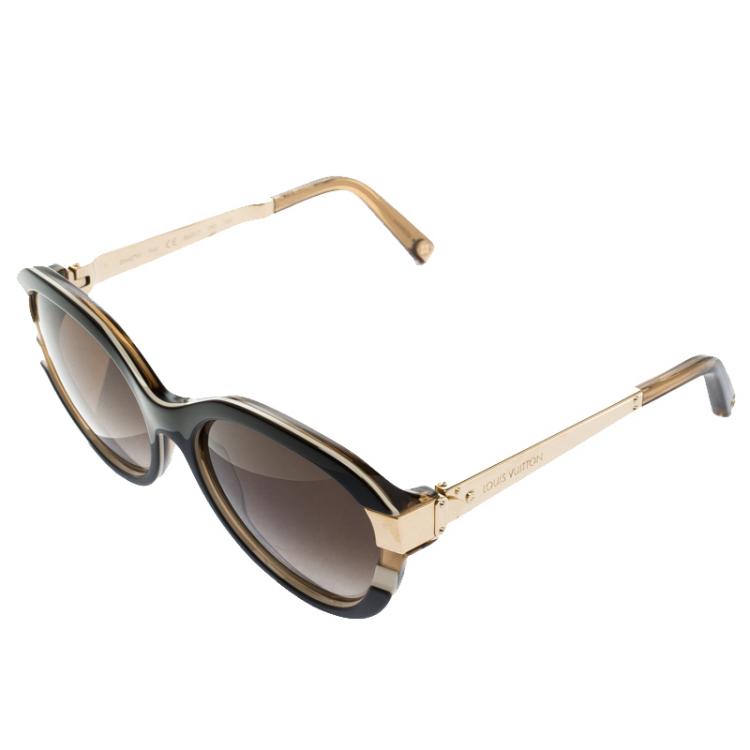 Pre Owned Louis Vuitton Brown Z0487W Cat Eye Sunglasses