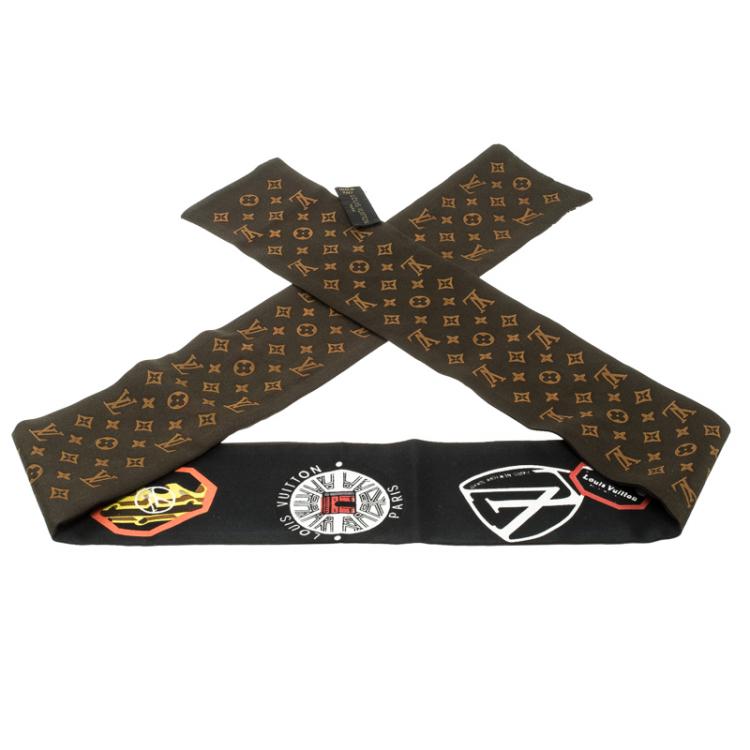 Louis Vuitton Multicolor Silk Monogram World Tour Bandeau Louis Vuitton