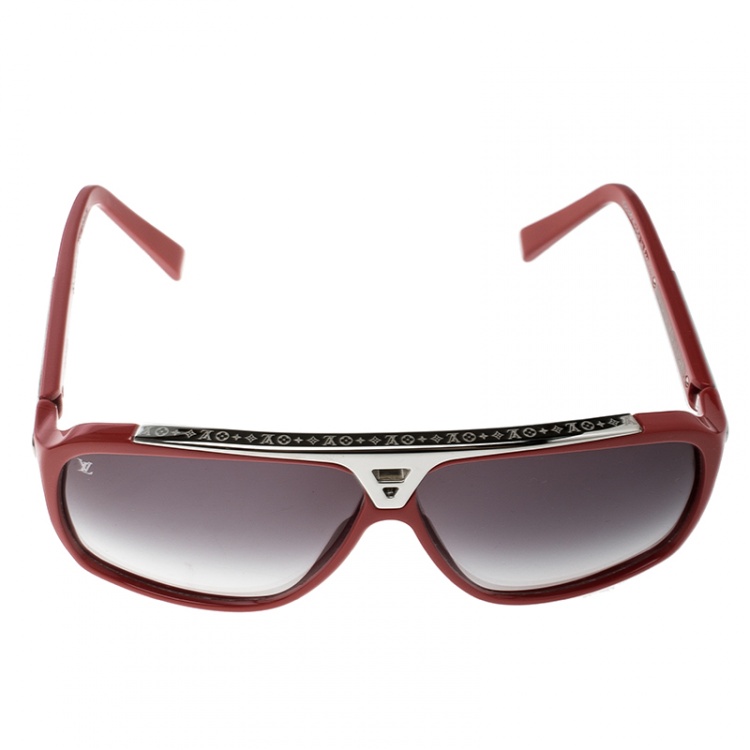 Louis Vuitton Red/Black Gradient Z0286W Evidence Sunglasses Louis Vuitton