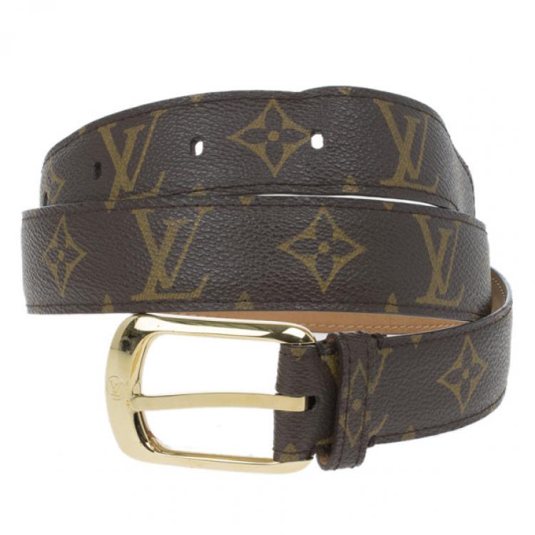 Louis Vuitton Belt Ellipse Monogram Brown/Brass