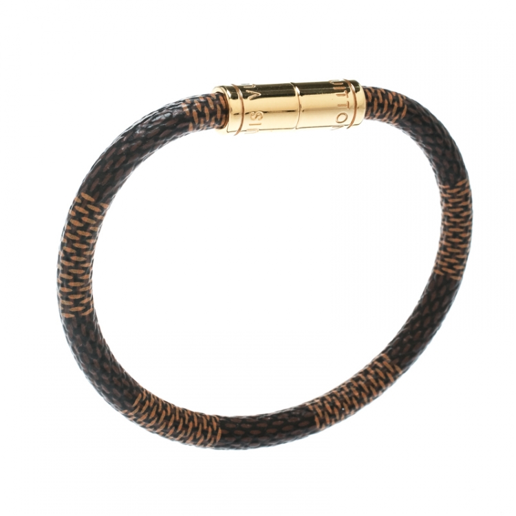 Louis Vuitton Damier Ebene Keep It Bracelet