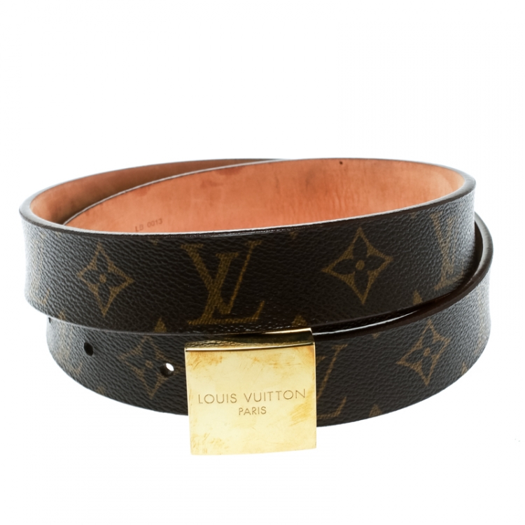 Louis Vuitton, Accessories, Louis Vuitton Ceinture Carre Buckle Belt  Monogram