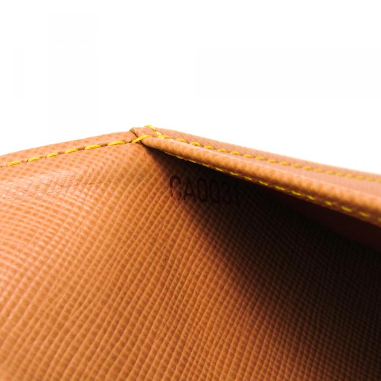 Pre Owned Louis Vuitton Blue Monogram Mini Lin Agenda Cover PM