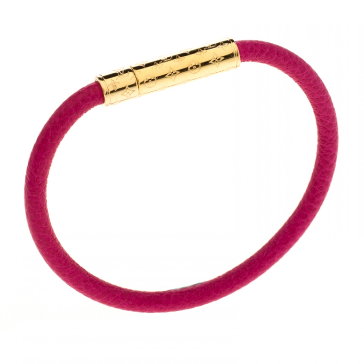 Louis Vuitton Gold Tone LV Iconic Bracelet