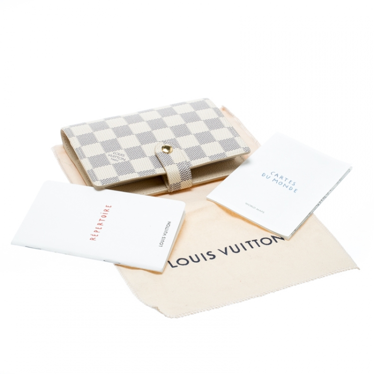 مملوكة مسبقًا Louis Vuitton Damier Azur Canvas Agenda Cover