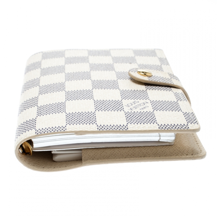 مملوكة مسبقًا Louis Vuitton Damier Azur Canvas Agenda Cover
