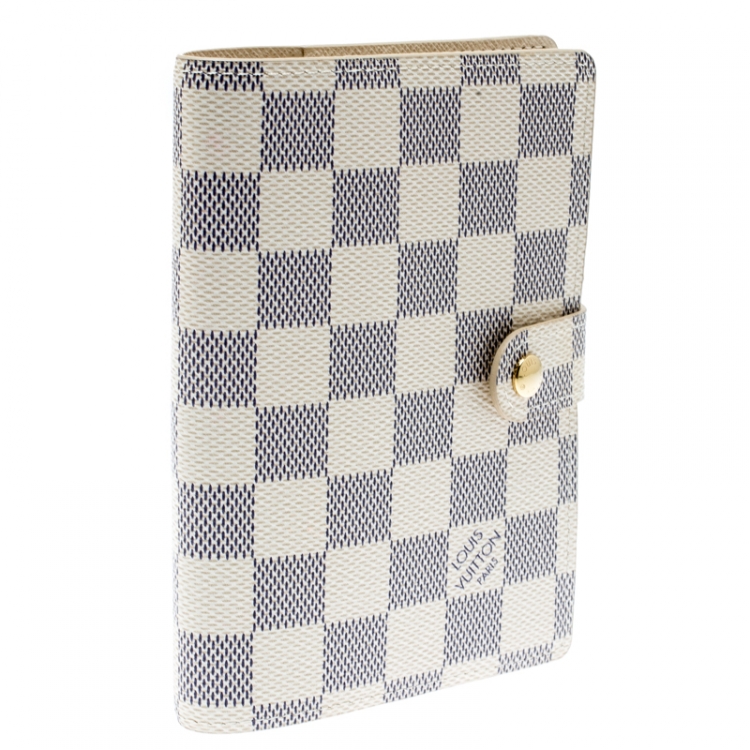 مملوكة مسبقًا Louis Vuitton Damier Azur Canvas Agenda Cover
