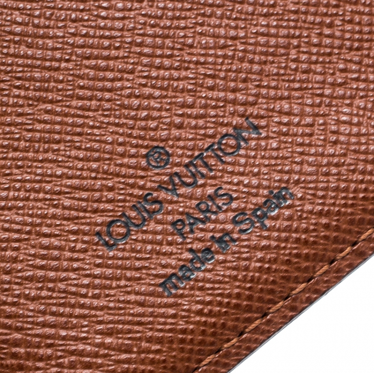 Pre Owned Louis Vuitton Monogram Canvas Small Ring Agenda Cover