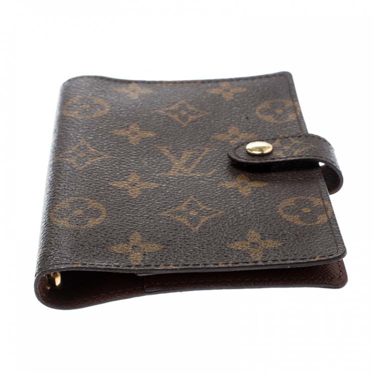 Pre Owned Louis Vuitton Monogram Canvas Small Ring Agenda Cover