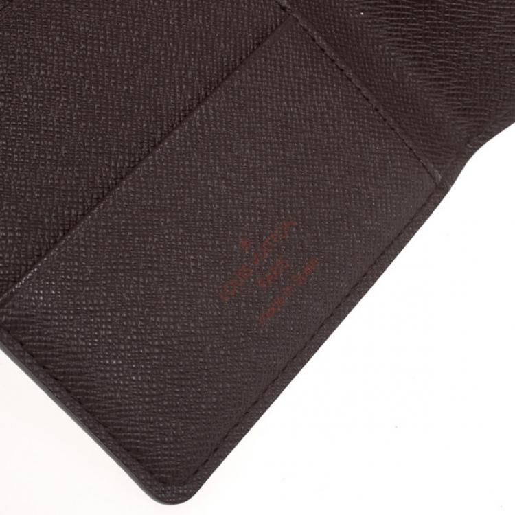 Pre Owned Louis Vuitton Damier Ebene Canvas Passport Cover