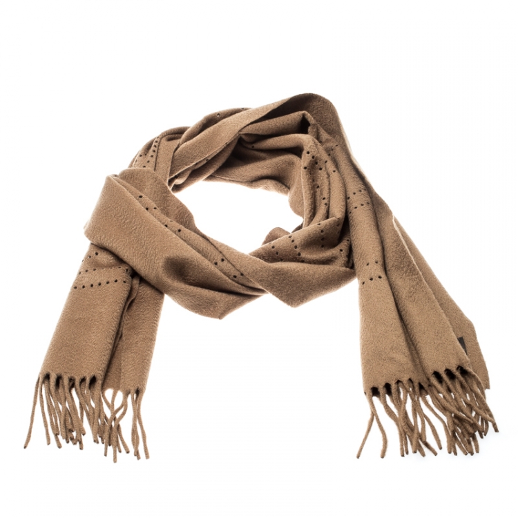 lv brown scarf