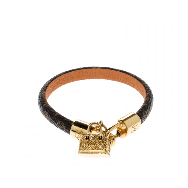 Louis Vuitton Alma Brown Canvas Gold Tone Charm Bracelet 17 Louis Vuitton |  The Luxury Closet