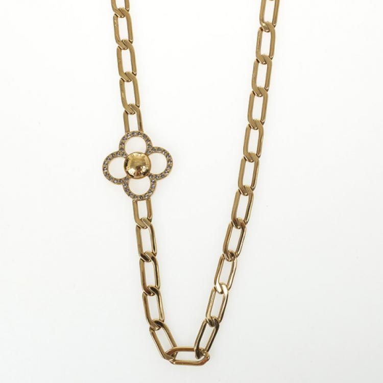 Louis Vuitton Monogram Chain Necklace - Brass Chain, Necklaces