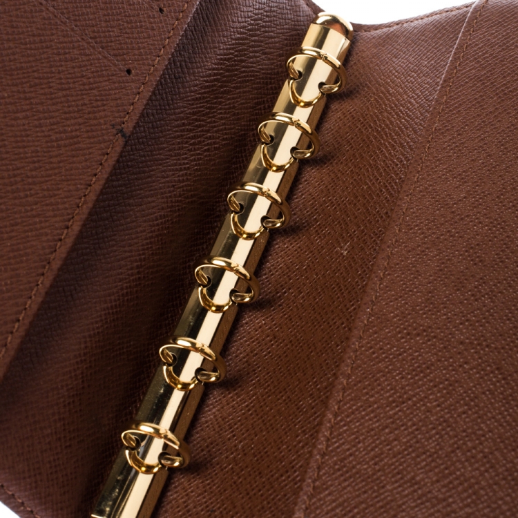 Pre Owned Louis Vuitton Monogram Canvas Small Ring Agenda Cover